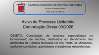 Aviso de Licitação – Contratação Direta nº 03/2026/
