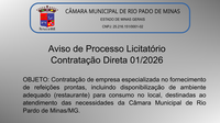 Aviso de Licitação - Contratação Direta 1/2026