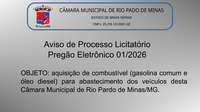 Aviso de Licitação - Pregão Eletrônico 1/2026