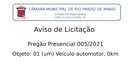 Pregão presencial nº 005/2021- Aquisição de 01 (um) veículo automotor 0 Km